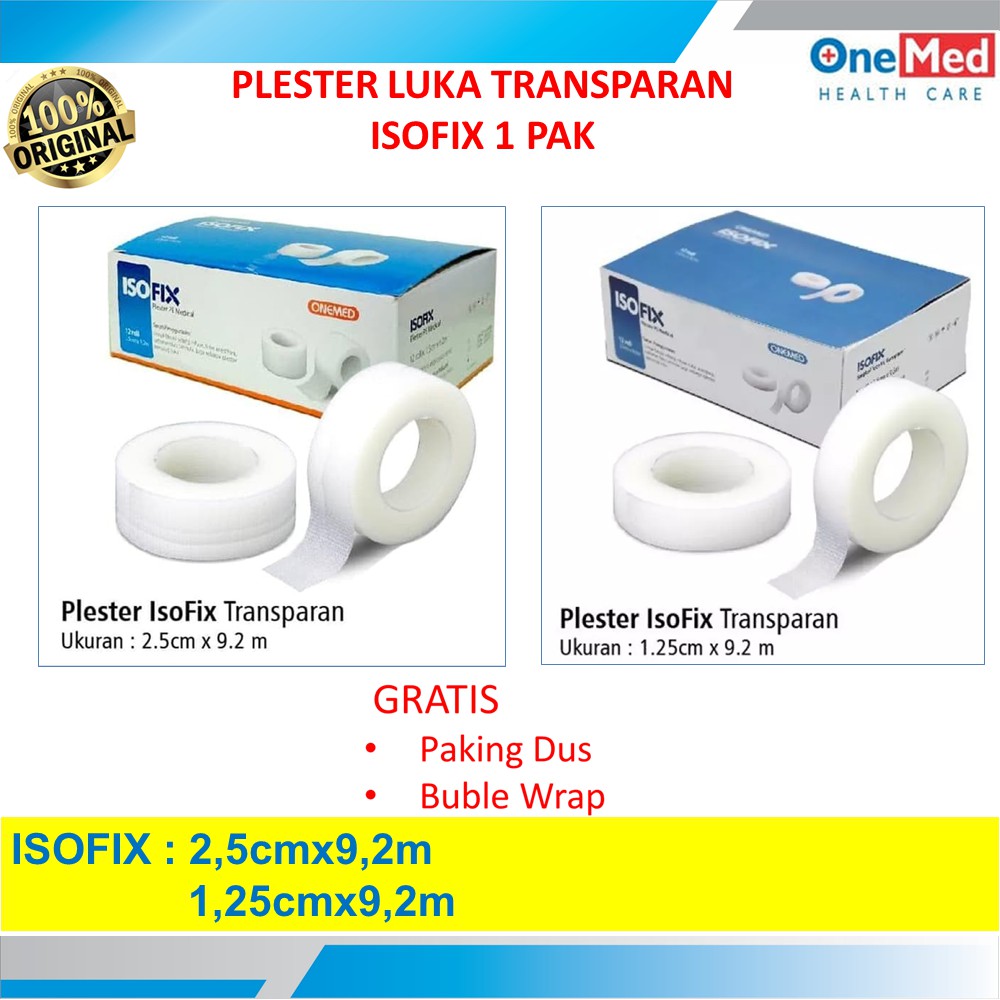 Termurah Plester Luka Isofix Plesterin Besar Non Woven Pelindung Luka Isofik Perban Onemed 1 dus