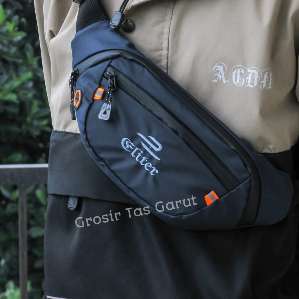 waistbag pria wanita anti air selempang pria waterproof eliter