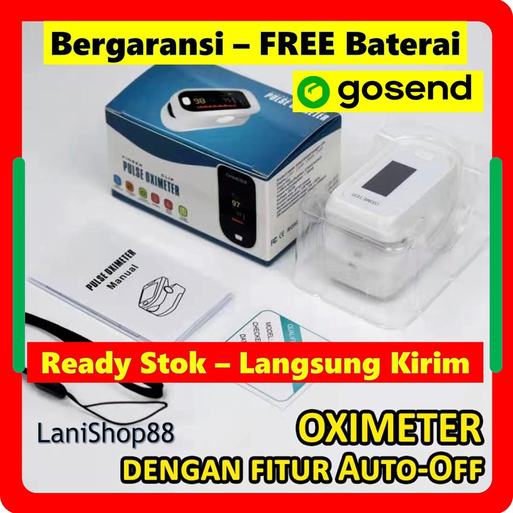 Oxymeter Oximeter Oksimeter Oksimetri Oxymetri Fingertip Pulse SPO2 Alat Saturasi Oksigen Digital