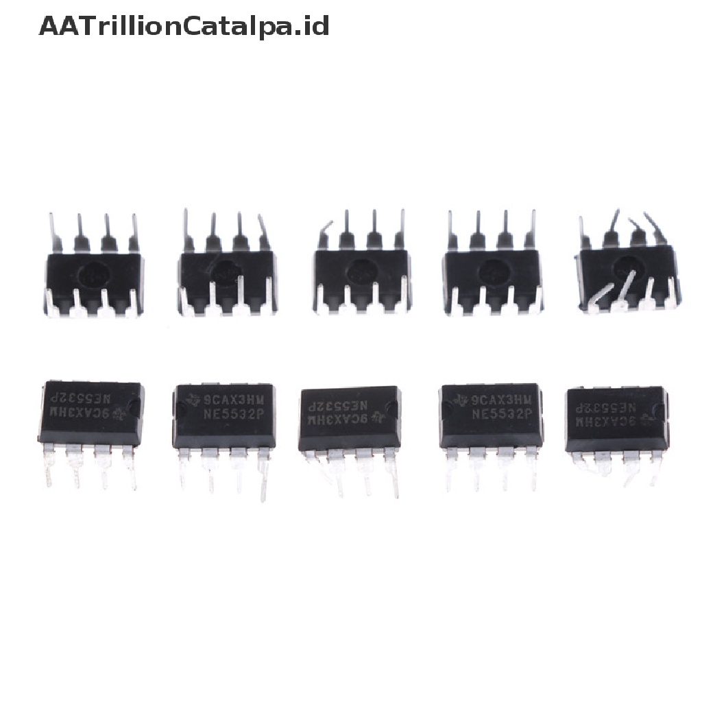 10pcs IC NE5532P NE5532 DIP-8 Dual Low Noise Op-Amp TI