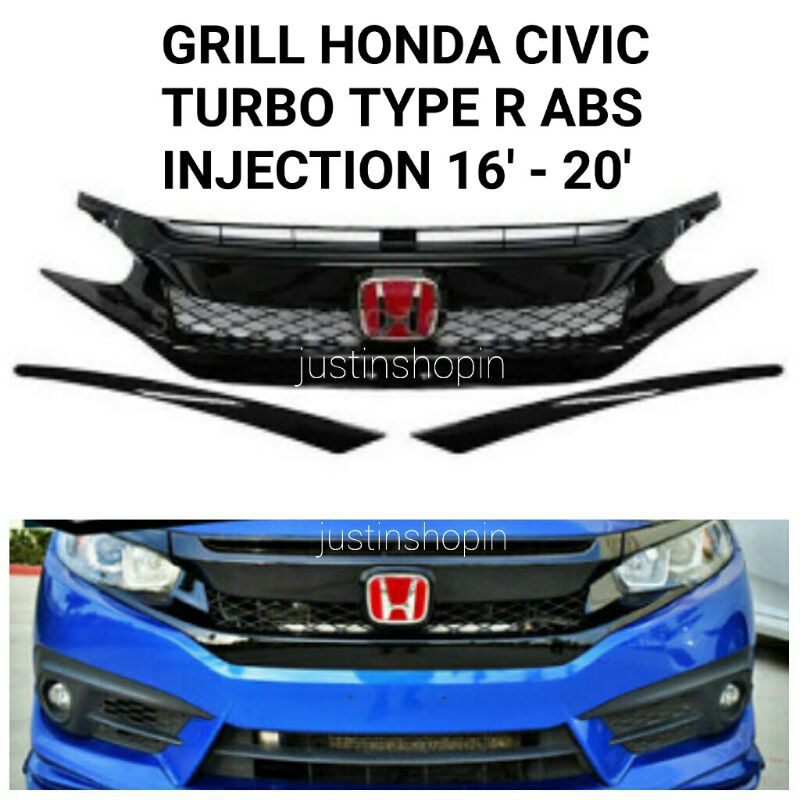 GRILL HONDA CIVIC TURBO TYPE R 2016 - 2020