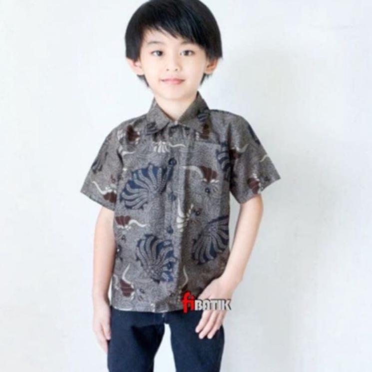 Koleksi Terbaru.. [BATIK ANAK] Kemeja batik anak-Batik anak-Baju batik anak laki-laki umur 2-12th he