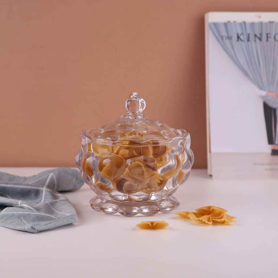 TOPLES PERMEN KACA MOTIF BOLA POLOS CAPODIMONTE