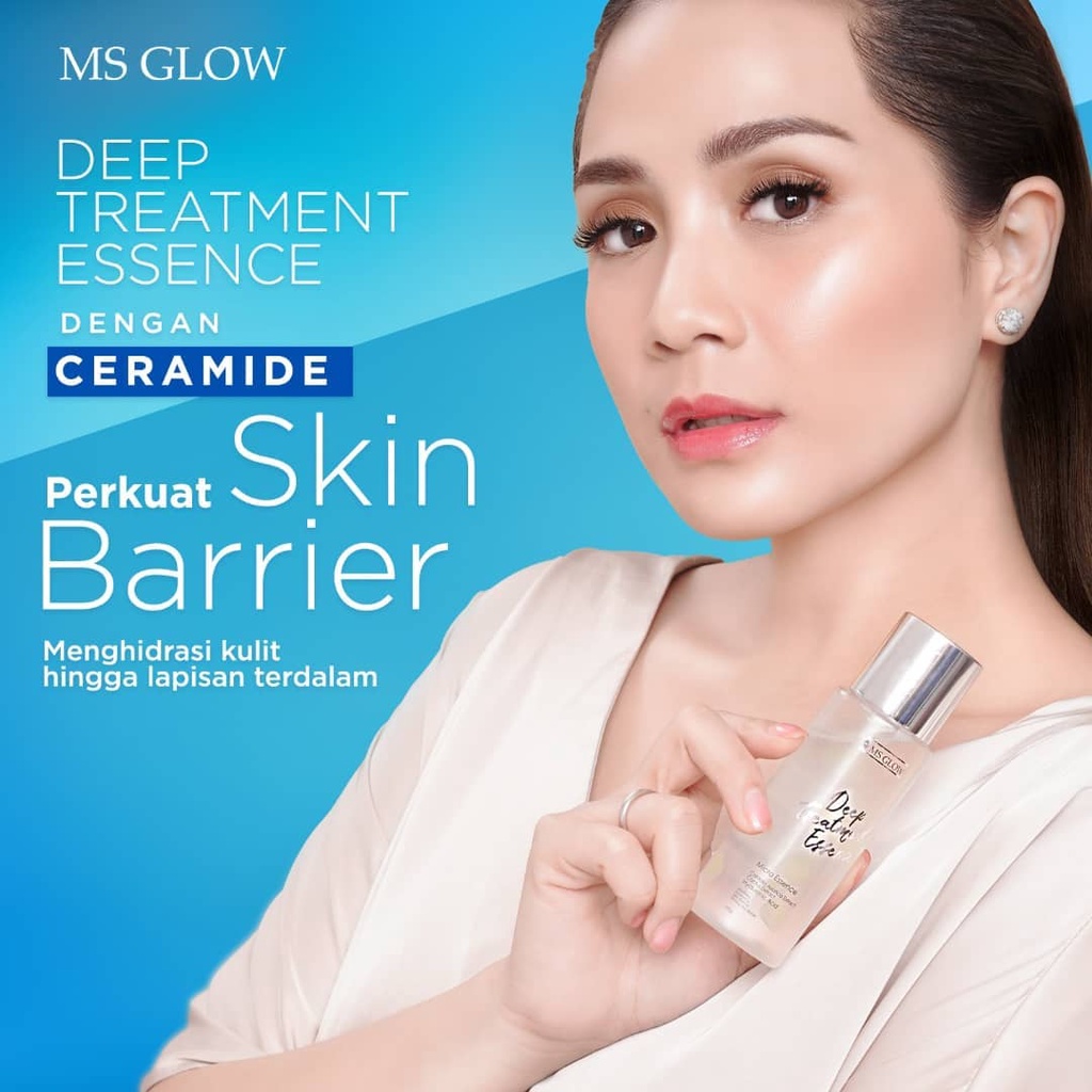 Ms Glow Deep Treatment Essence Ms Glow Original 100% Penghidrasi Mengembalikan Skin Barier Centella Asiatica Ms Glow Dte