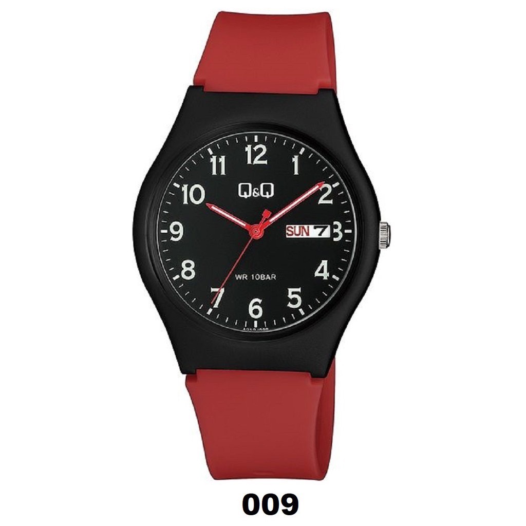 Q&amp;Q QQ QNQ Daydate Display A212 A212J 004Y - 012Y Analog Original Watch Jam Tangan Unisex