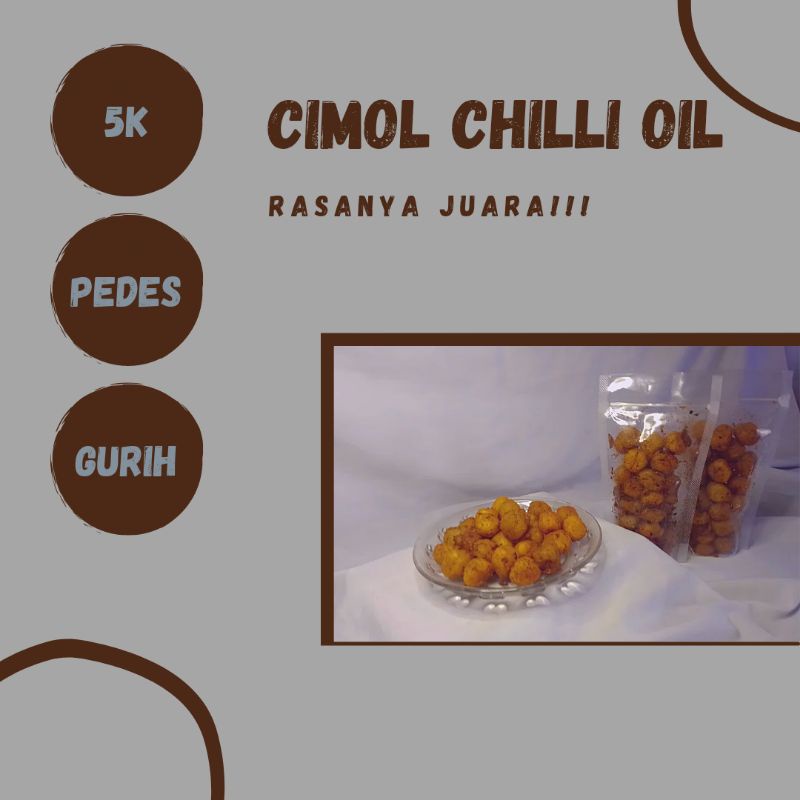 

Cimol Pedas Bumbu Chili Oil