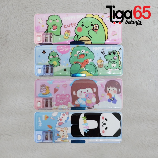 365 PENCIL CASE #41032 Type KT8500 Tempat Pensil Anak Karakter Fancy Lucu