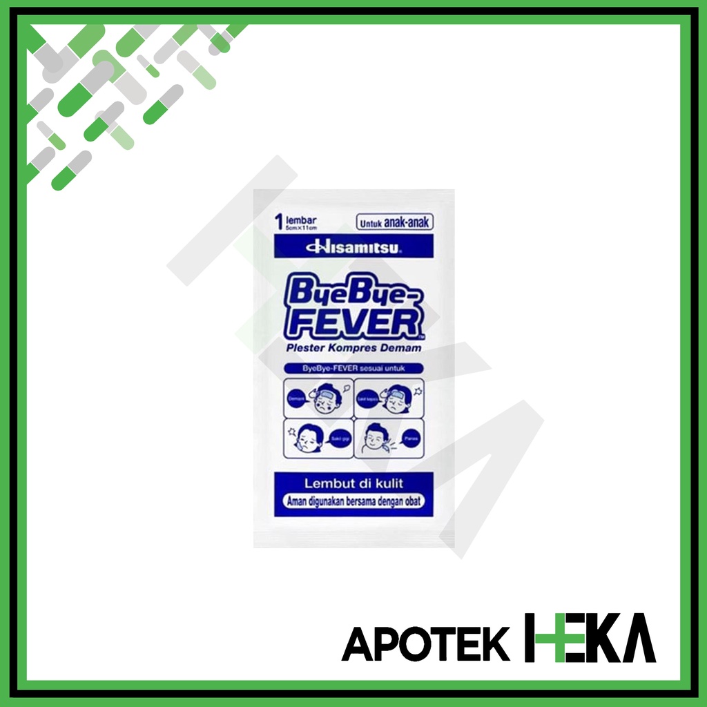 Byebye Fever  Anak - Plaster Kompres Demam Anak Sachet isi 1 (SEMARANG)