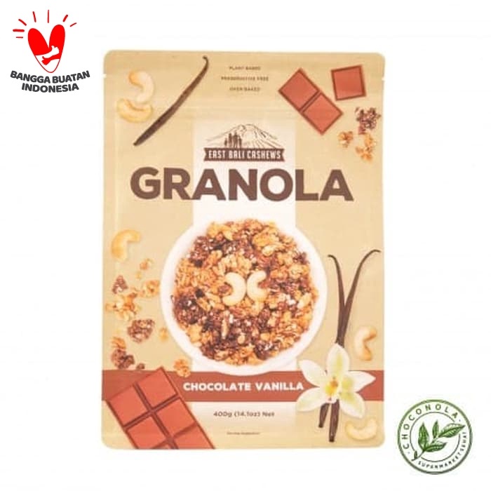 

Jual East Bali Cashew Granola Chocolate Vanilla 400 Gram