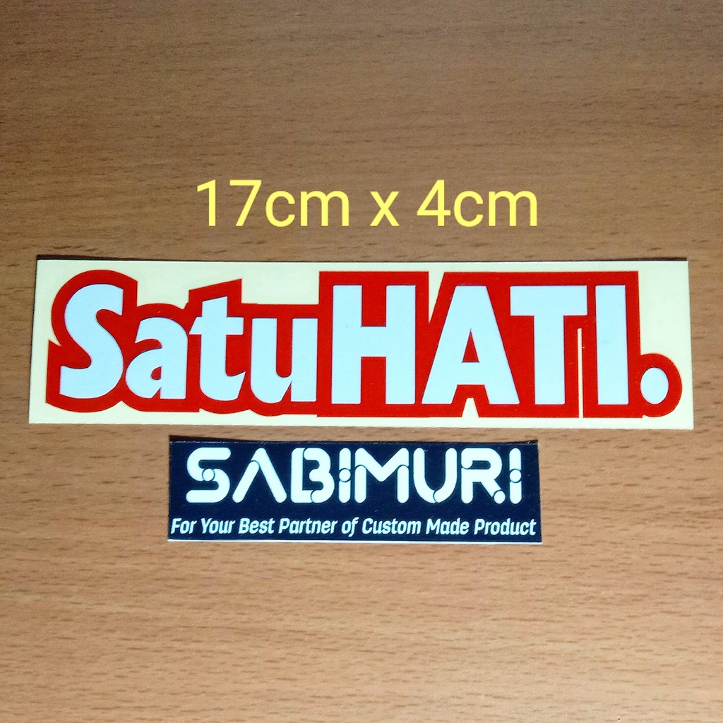 Cutting Sticker Stiker Honda Oneheart Satu Hati