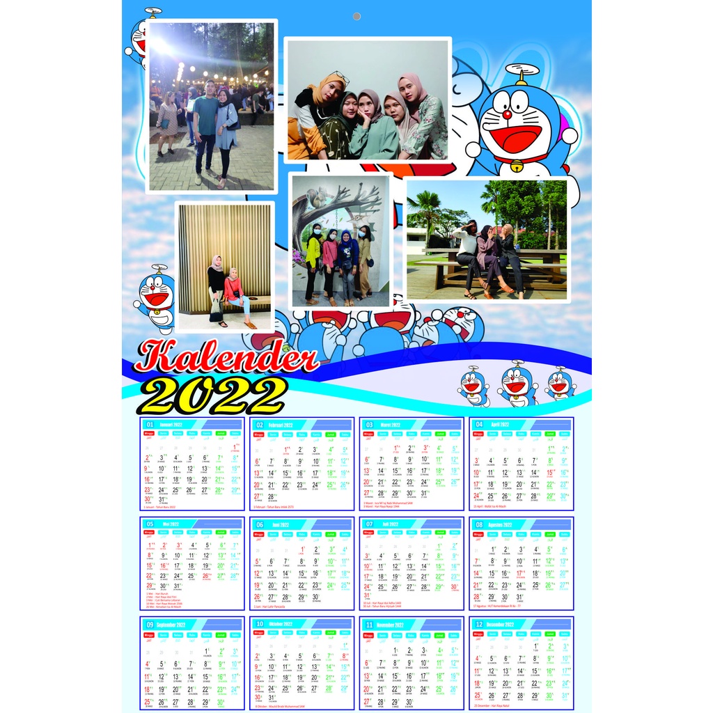 

KALENDER FOTO 2022 (MINIMAL 2 PCS) BISA PAKAI NAMA