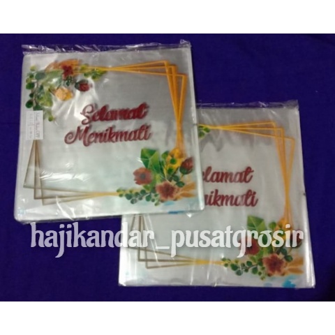 Plastik Selamat Makan, Ukuran 20 x 20 cm