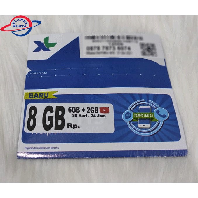 Kartu Perdana Data XL Xtra Combo Special 8 GB