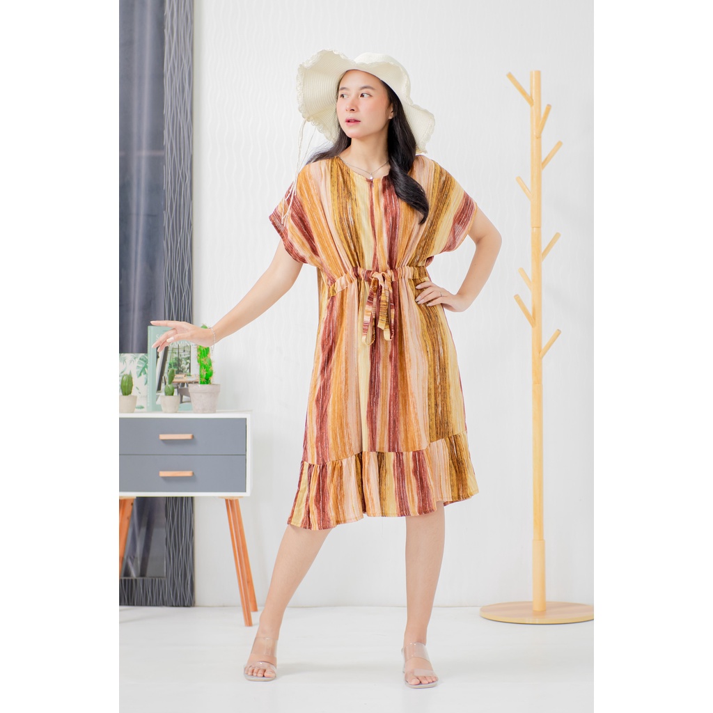 JESSIE Daster Serut Ruffle Busui Rayon Premium BUSUI by Ademin.Co-DRB-623(serut)