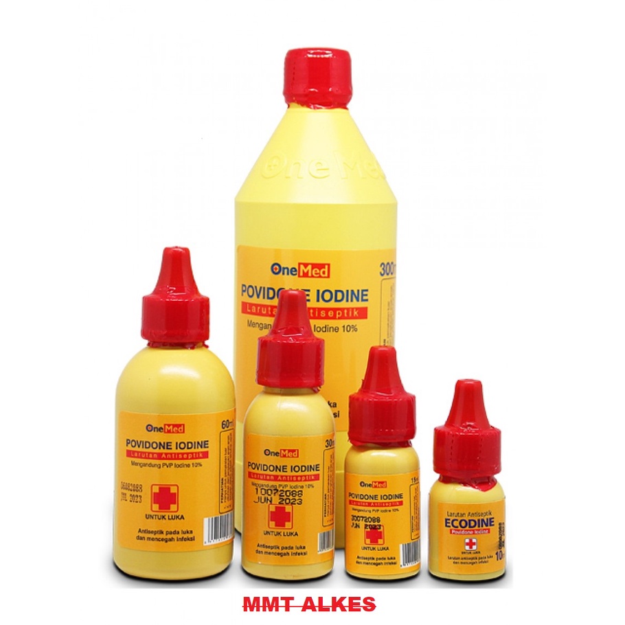 Ecodine Povidone iodine 60ml dan 30ml Obat Merah Luka P3K - Betadine - Obat Tetes Luka