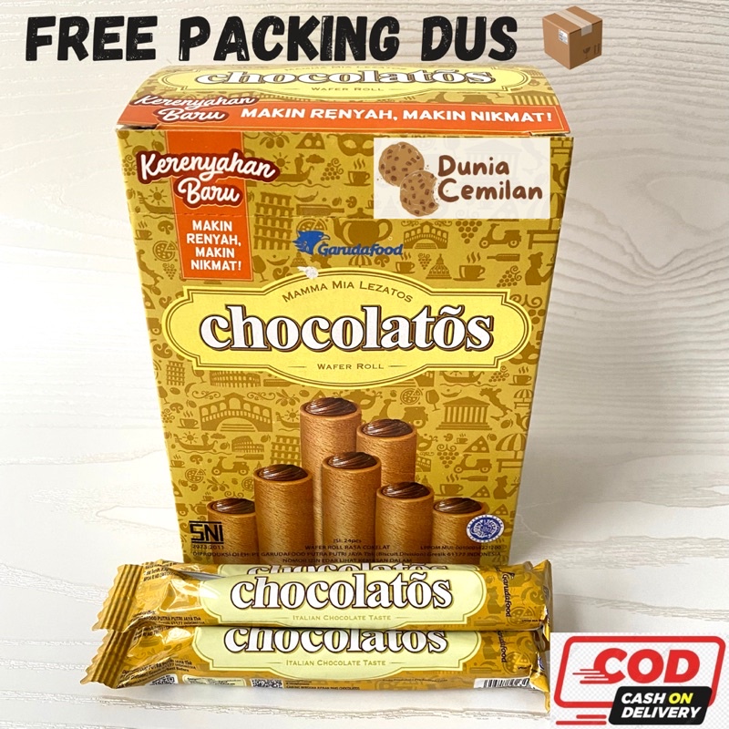 [TERMURAH!!] Gery Chocolatos Kecil Wafer Roll 1 pak - cemilan nikmat enak termurah diskon