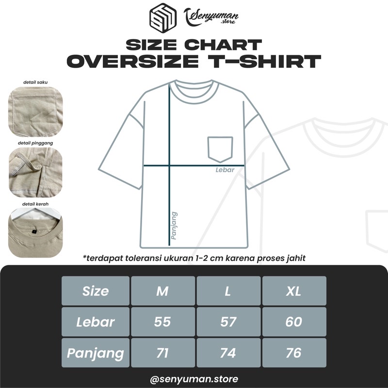 KAOS POLOS OVERSIZE POCKET UNISEX WARNA BASIC COTTON COMBAD 30s PREMIUM BERGARANSI!!!