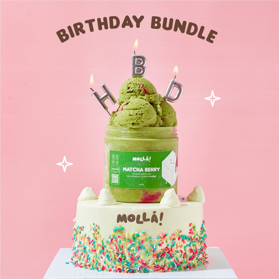 

BIRTHDAY ICE CREAM GIFT PACK - Low Calorie Gelato by Molla Creamery