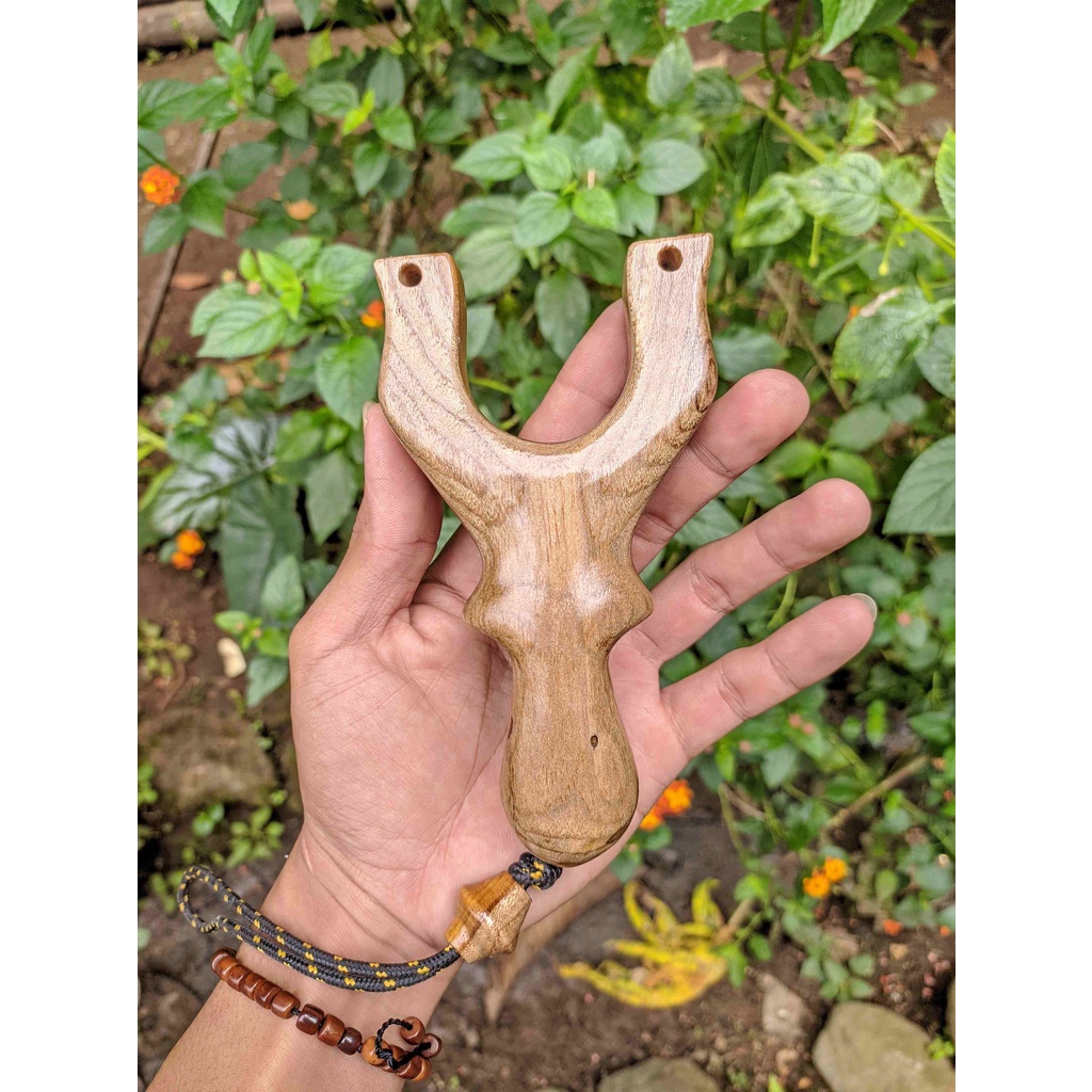 Frame ketapel ikan kayu jati