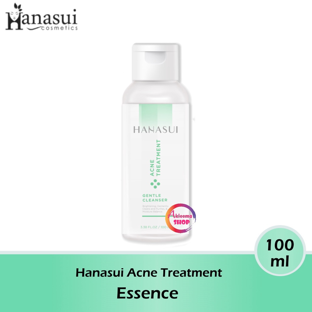 Hanasui Paket Acne Treatment Perawatan Malam Hari 4pcs(Night Cream 15ml+Serum Pink 20ml+Essence 100ml+Cleanser 60gr)