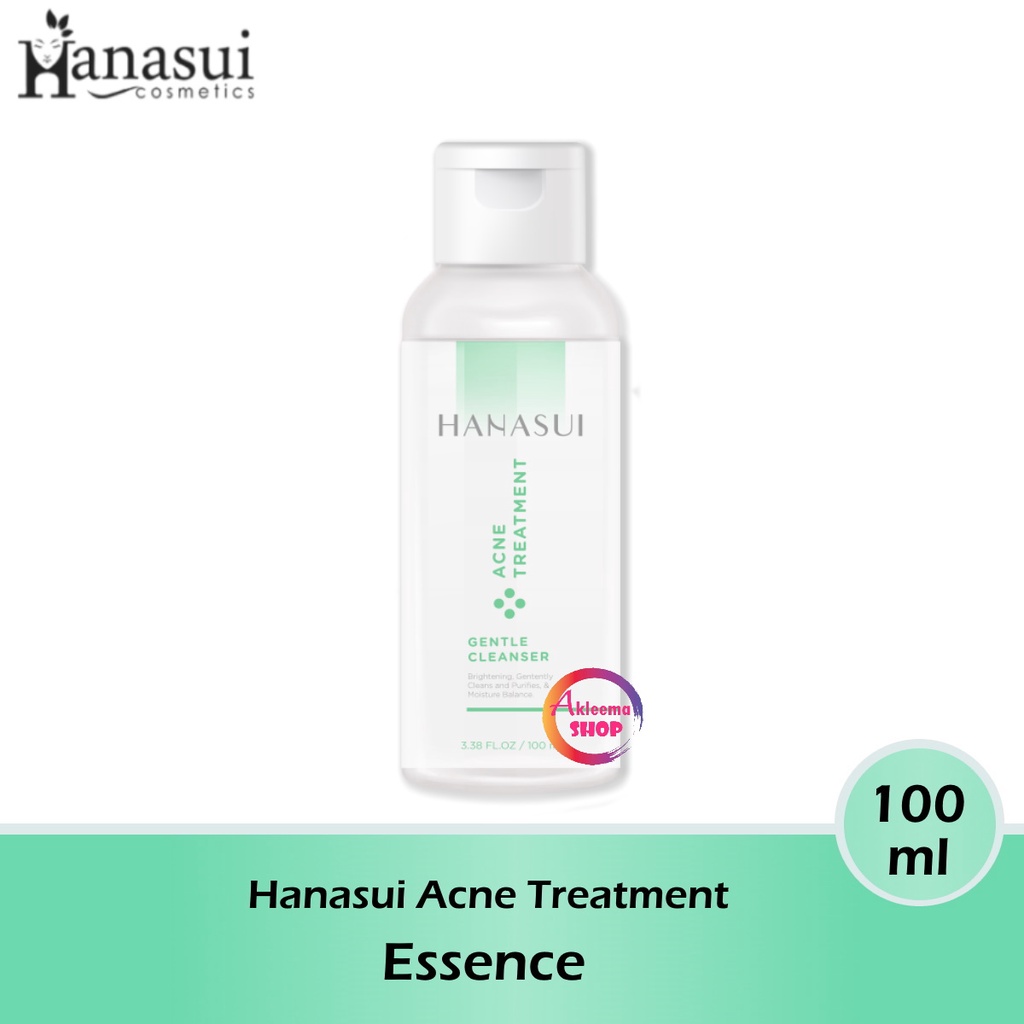 Hanasui Paket Acne Treatment Perawatan Siang Hari 4pcs(Day Cream 15ml+Serum Pink 20ml+Essence 100ml+Cleanser 60gr)