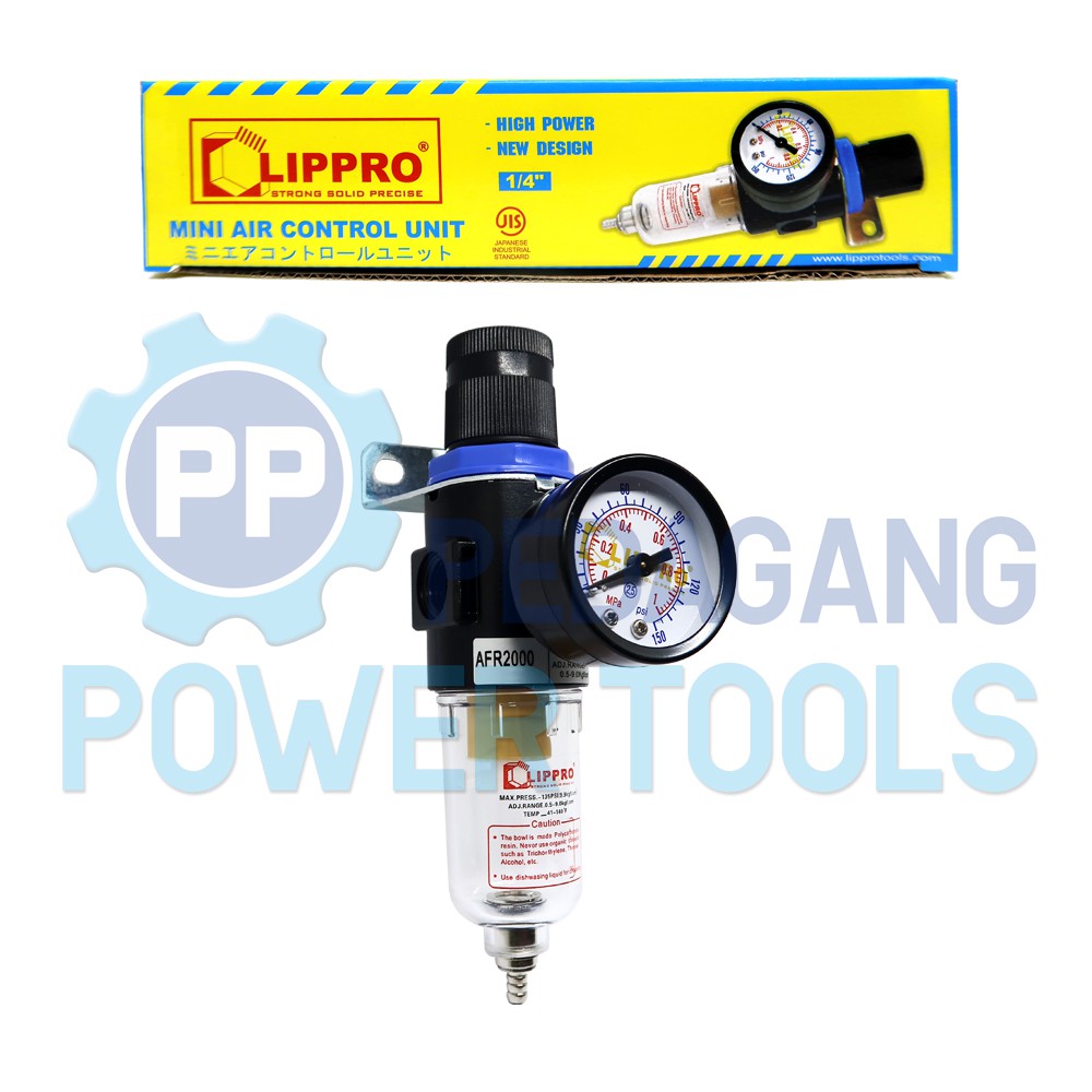 LIPPRO AIR FILTER CONTROL UNIT SINGLE KOMPRESOR UDARA REGULATOR ANGIN