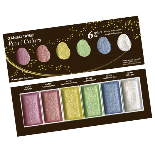 

GANSAI TAMBI "PEARL Colors", 6 colors set MC20PC / 6V