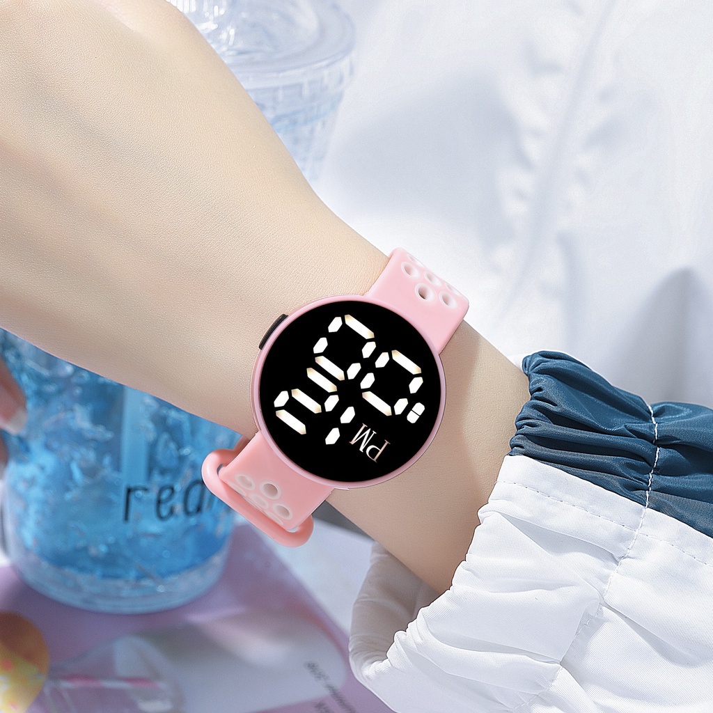 COD✅ Jam tangan Digital wanita pria watch LED rubber fashion jam electronic import M162