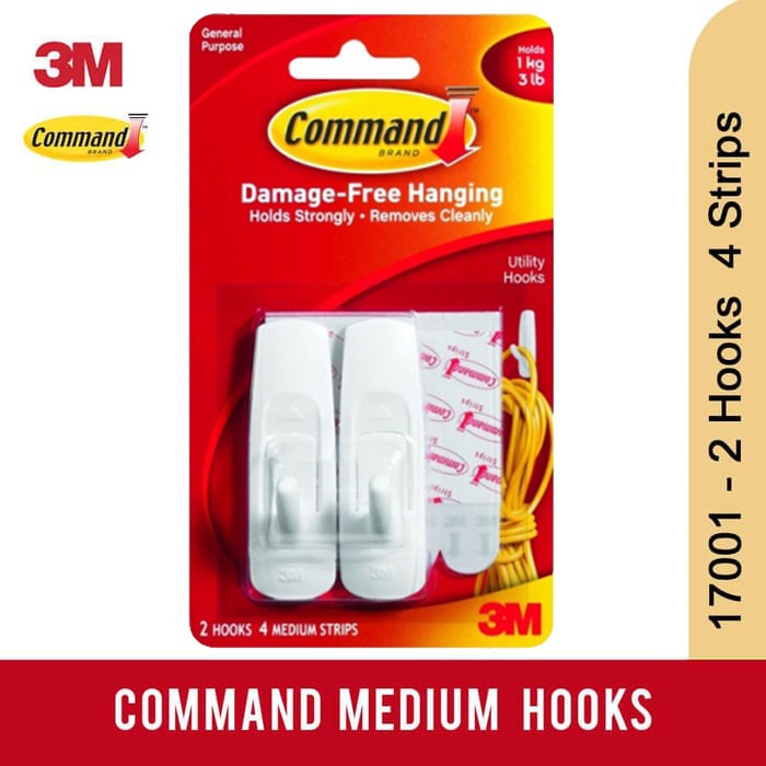 Gantungan Serba Guna 3M Sedang Medium Hook 17001 Command