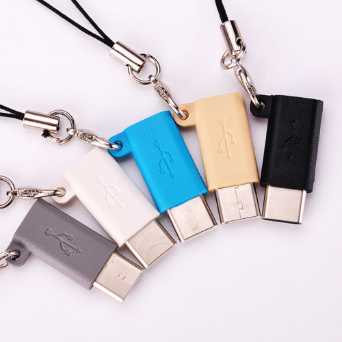 USB C Adapter, High-Speed Type C to USB 3.1 Adapter Converter with Keychain for MacBook and Other Type-C Devices