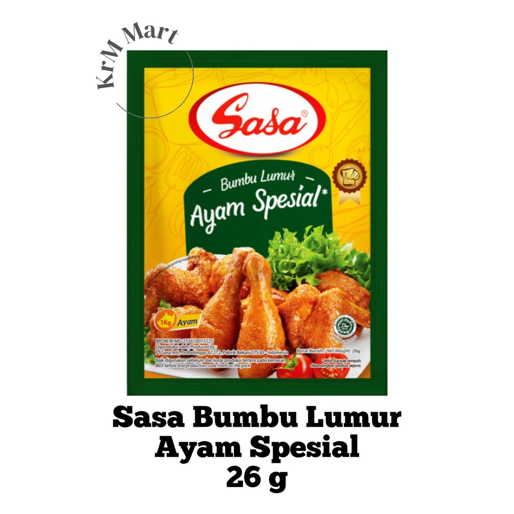 

Sasa Bumbu Lumur Ayam Spesial 26 gr 26gr 1 bungkus