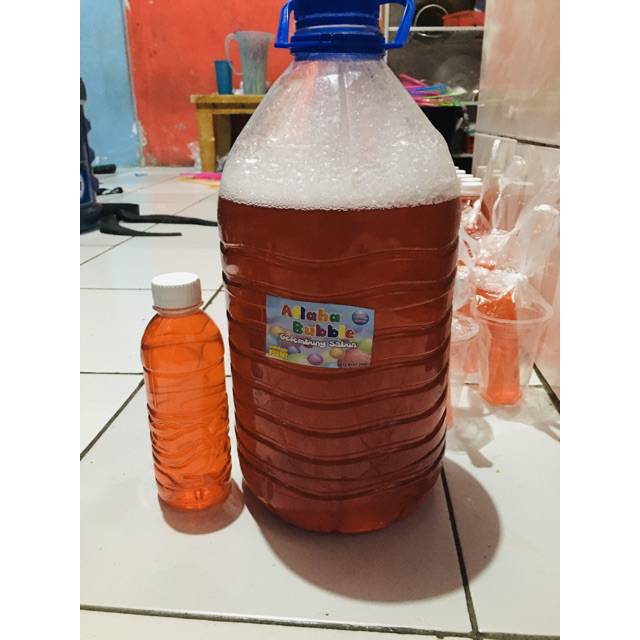 Aflaha Bubble - Refill Bubble Gun Balon Sabun 1 Lt /Refill Bubble Stik /Isi Ulang Gelembung Sabun