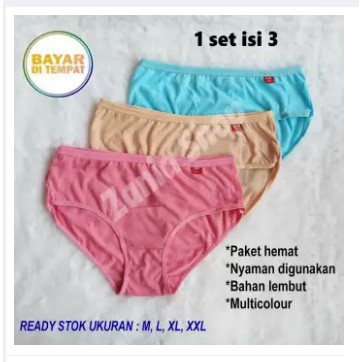 Celana Dalam Wanita Katun Multicolour Super Soft