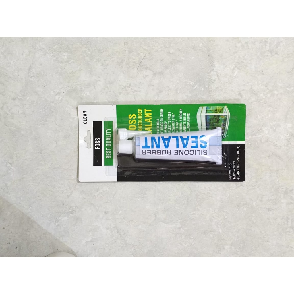 

Lem Sealant Silicone Rubber Bening Clear Foss 70Gr 70G
