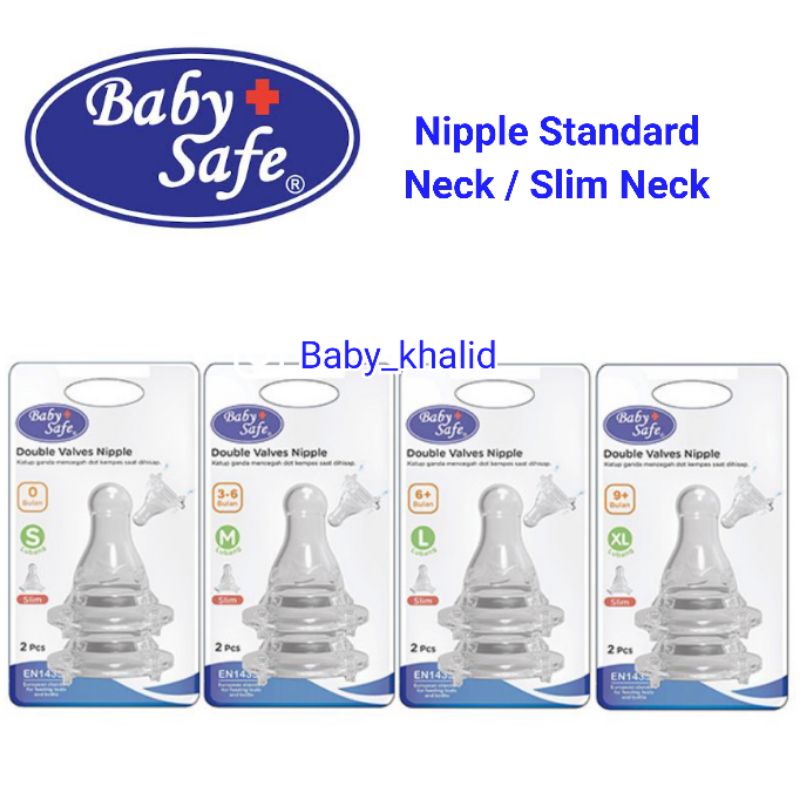 Baby Safe Nipple Untuk Botol Standard Slimneck