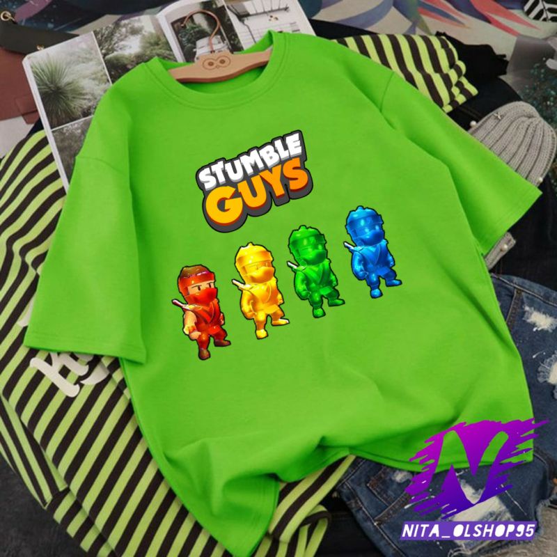 baju anak kaos anak stumble guys ninja 4 epic