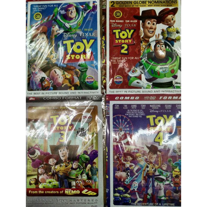 KASET FILM KARTUN ANAK TOY STORY 1 - 4