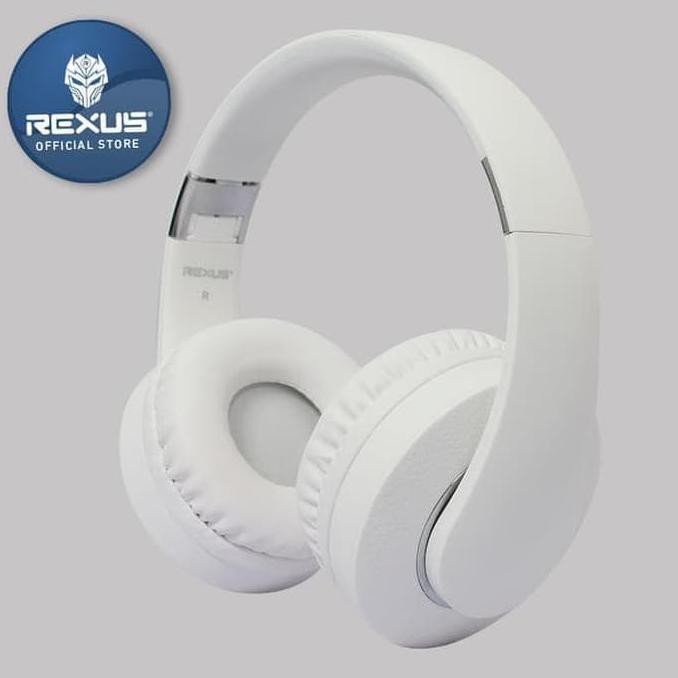 Rexus M1 Wireless Headset Gaming Bluetooth Headphone Microsd Fm Radio - Putih Murah