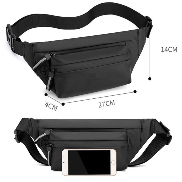 Waistbag Pria Waterproof Tas Selempang Pria Import Anti Air