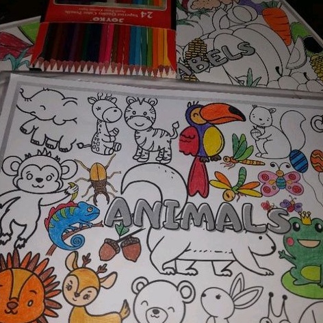 

Kertas Mewarnai Jumbo A3 TERMURAH / Coloring Paper for Kids (Ready Stock)
