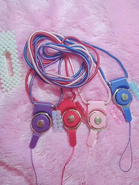 Kalung tali blink 2 in one holder card gantungan hp