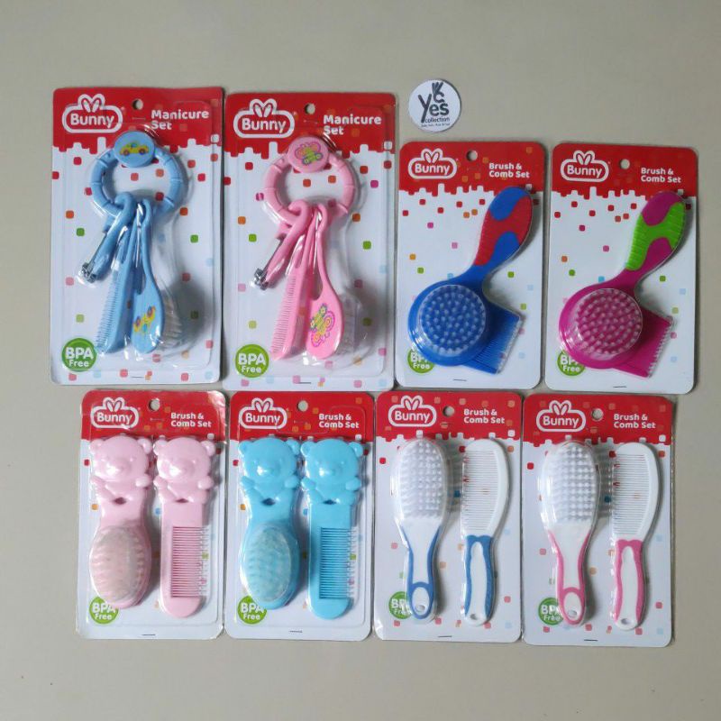 Manicure Set Gunting kuku kaki Sisir rambut bayi Newborn Bayi baru lahir Bunny Pembersih