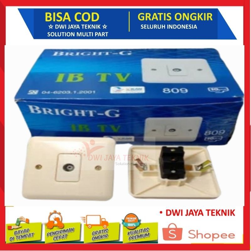 Ib antena tv colokan antena tv dalam tembok saklar jek tv antena tanam kabel