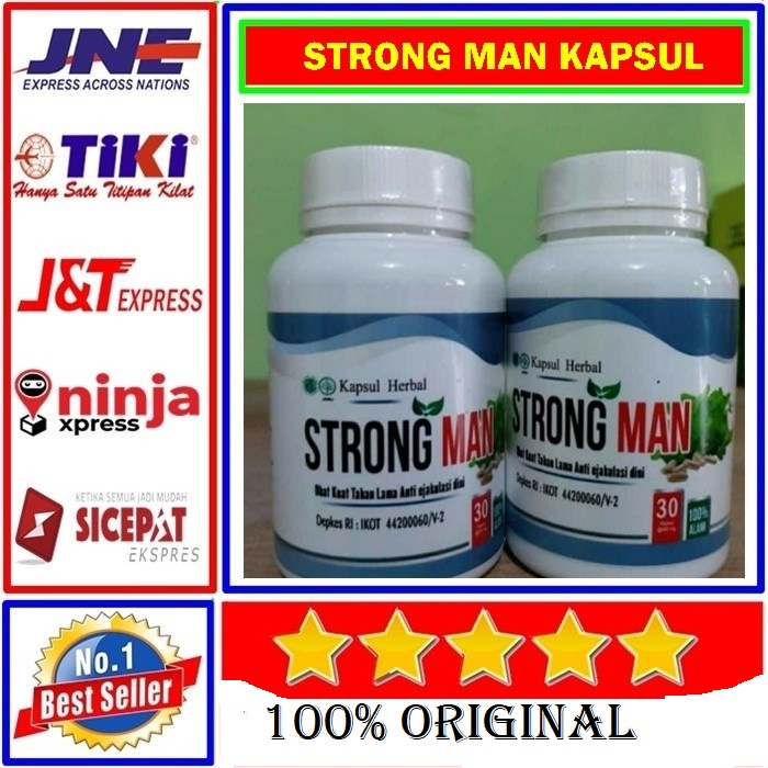 OBAT STRONGMAN ASLI • SUPLEMEN VITALITAS PRIA STRONG MAN HERBAL SEHAT KUAT ANTI KO