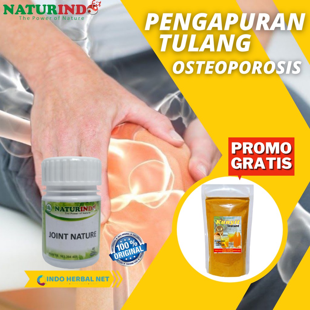 

Joint Nature Obat Herbal Pengapuran Tulang Osteoporosis Tulang Keropos Kapsul Naturindo Bisa Cod