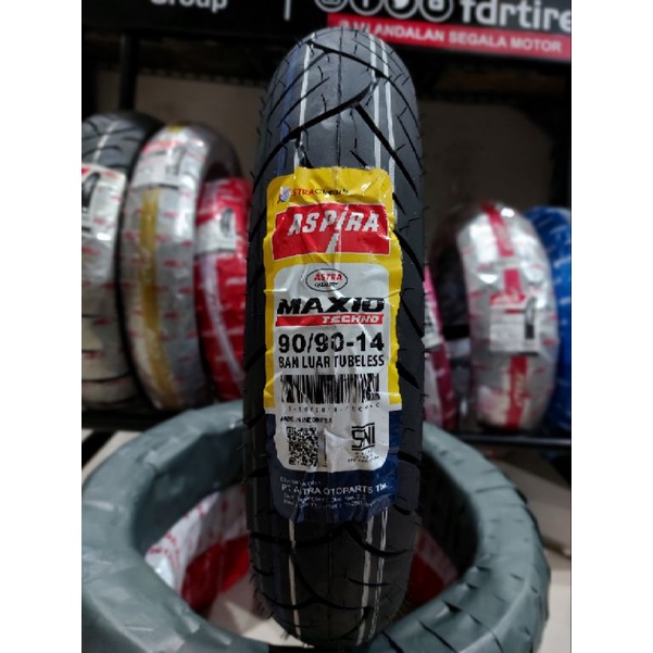 Ban Aspira Maxio Techno 90/90-14 FREE PENTIL Ban Belakang beat Vario