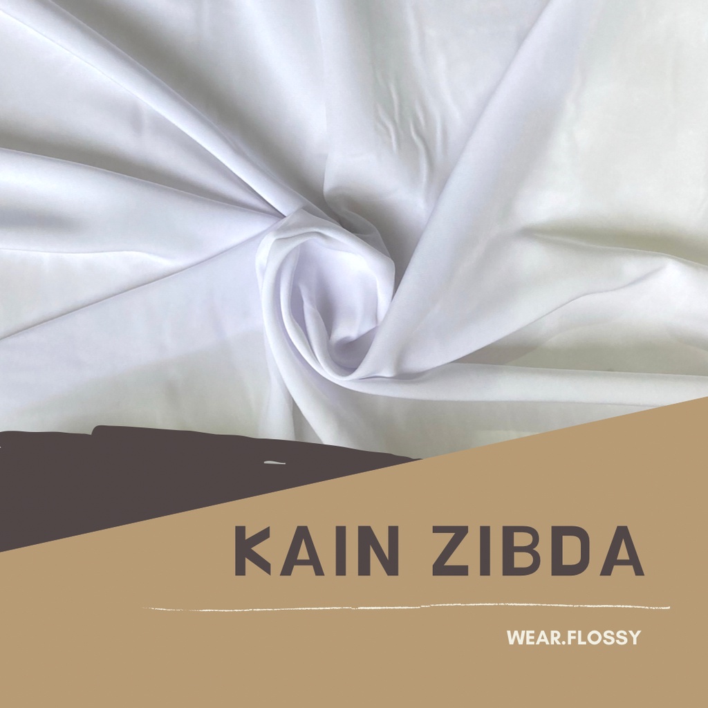 Kain Zibda Kain Thobe Polyester Kain Jubah Pria 1/2 (0,5) meter