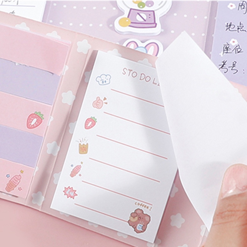 Maimao. 260 Lembar Sticky Note / Memo Pad Lipat Motif Kartun Lucu