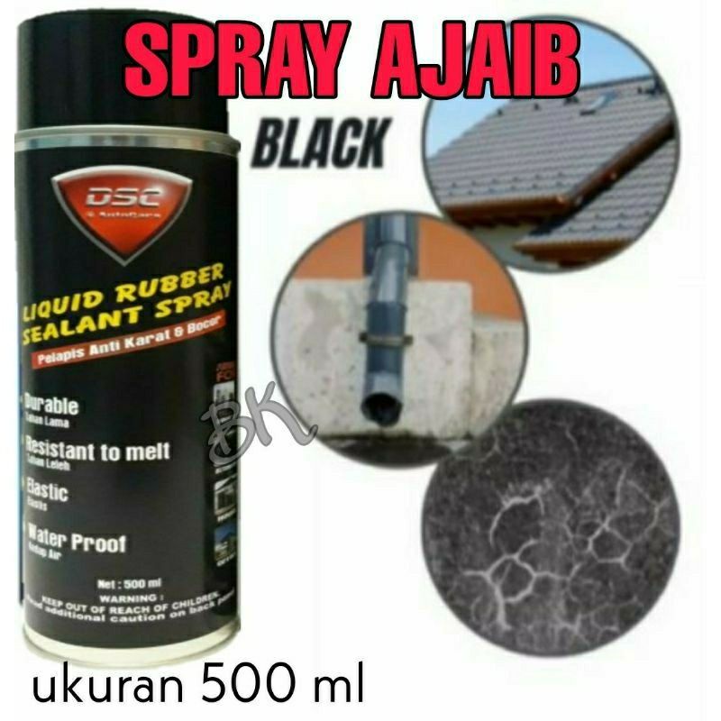 Anti rembes/Anti bocor/Rubber sealant/Spray ajaib DSC 500 ML/Dinding retak/atap bocor/kolam ikan