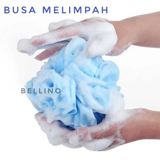 Bath Sponge Spon Mandi Murah Bahan Lembut Busa Melimpah Warna Random / Busa Mandi Shower Puff Lembut